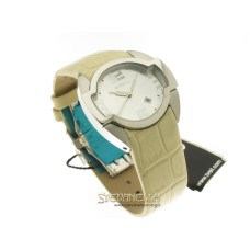 BREIL Liberty quarzo acciaio cinturino pelle avorio BW0051 new